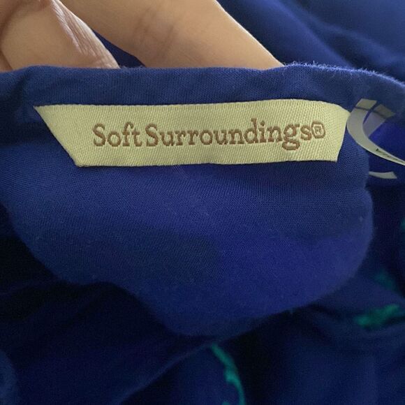 Soft Surroundings Tunic Beach Cover Up Embroidered Floral Small - Picture 6 of 7